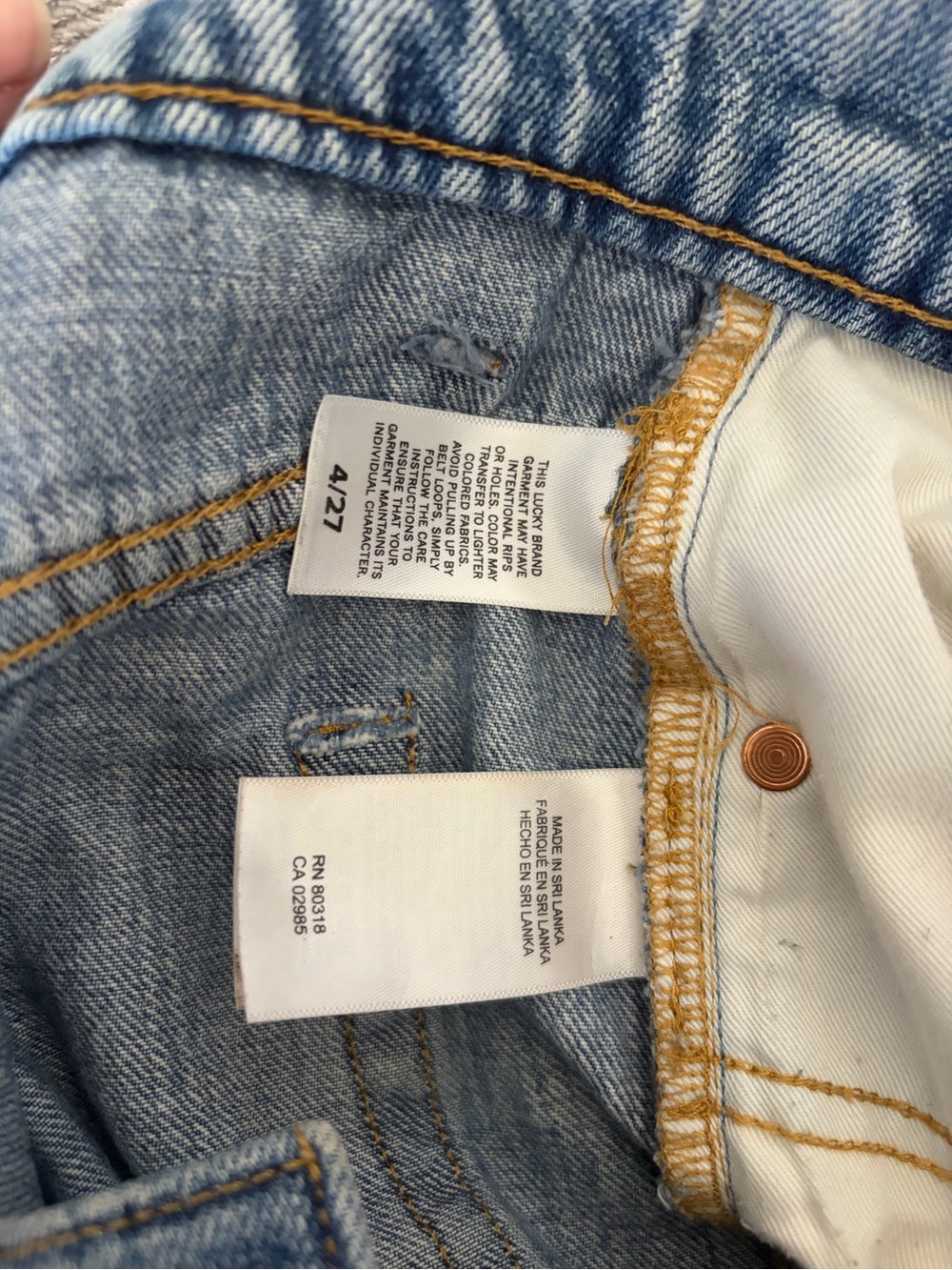Lucky Brand Distressed Denim Shorts - Picture 4 of 4